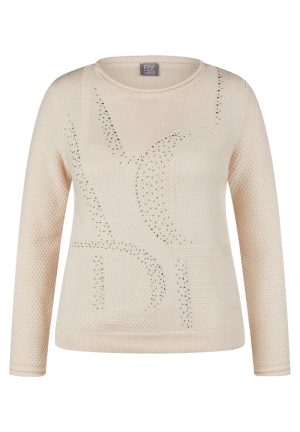 Gebreide trui met pailletten