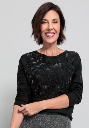 Remis - Fijne pull met strass