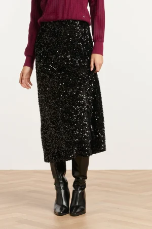 Lange rok met pailletten