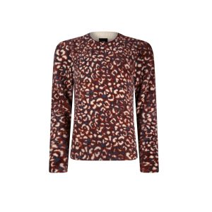 Pluche zachte pull met print