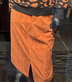 Velouren langere rok