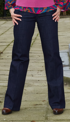 Zaza brede jeansbroek