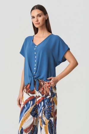 Bloesje met knoopje onderaan