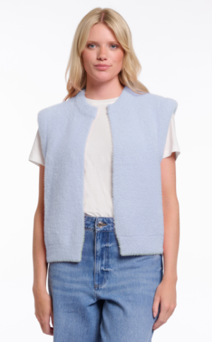 Elona- Pluche gilet vestje zonder mouwen