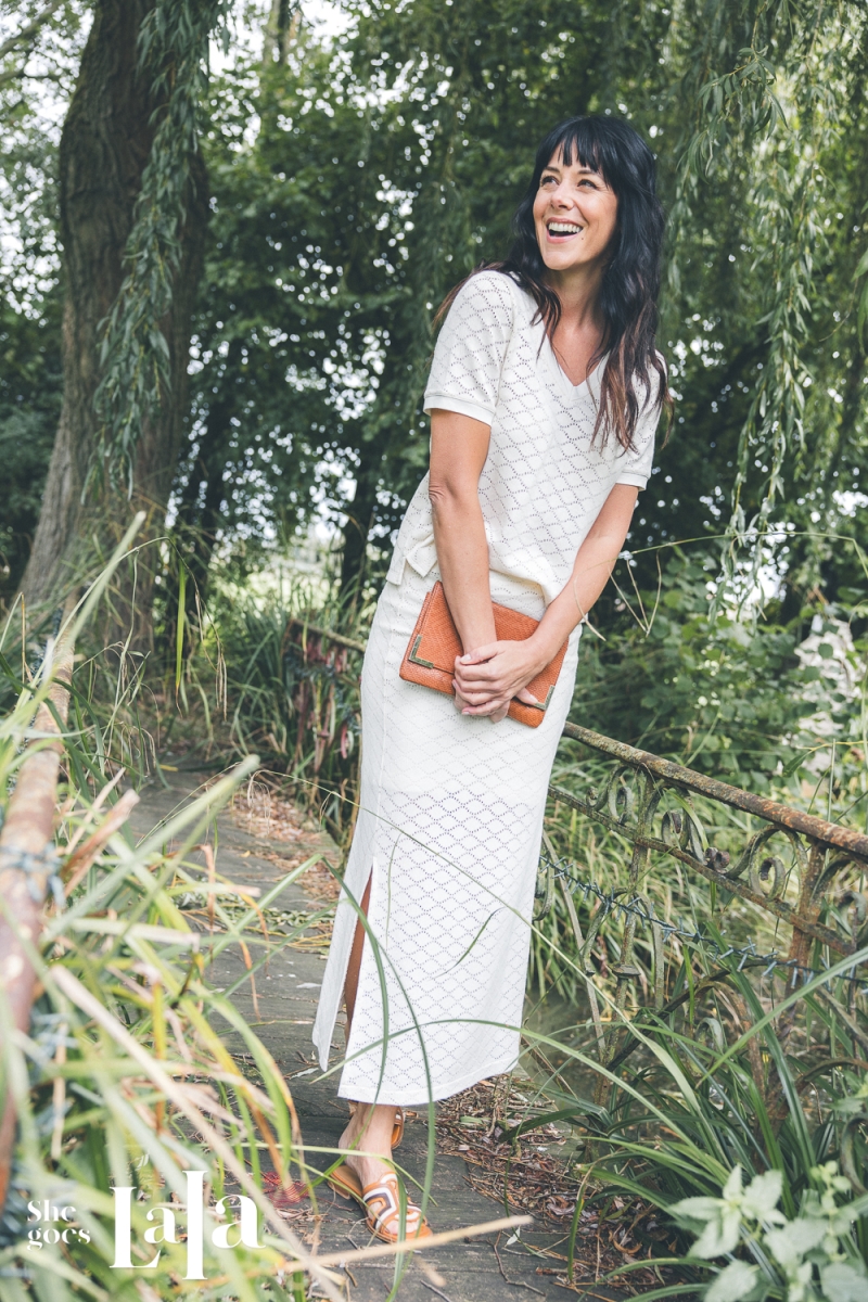 Gebreide langere rok