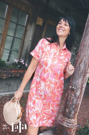 Kleed met kraagje en print