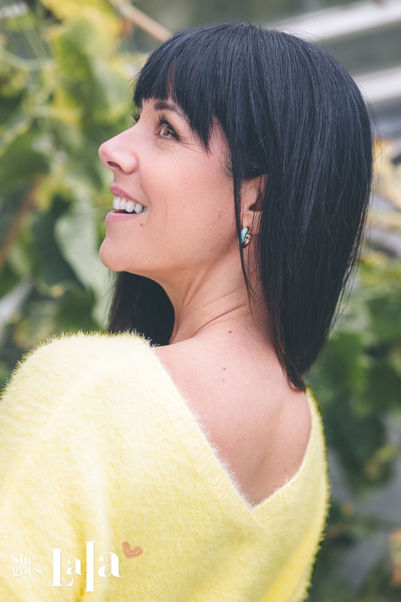 Pluche pull met 3/4de mouw