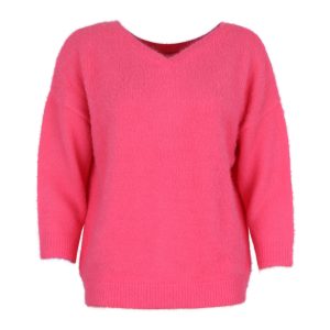 Pluche pull met 3/4de mouw