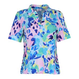 Polo T-shirt met print op stropje