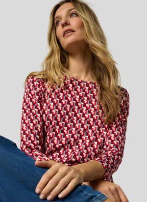 T-shirt 3/4de mouw met print