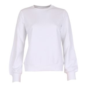 Trui met broderie op mouw