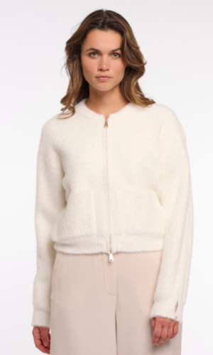 Bento - Pluche gilet met rits