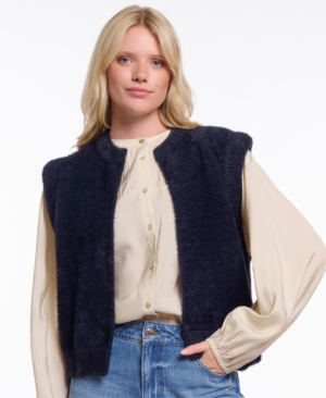 Elona- Pluche gilet vestje zonder mouwen