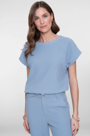 T-shirt pulletje met reliëf