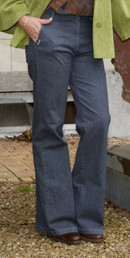 Zaza brede jeansbroek