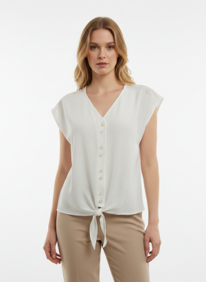 Bloesje met knoopje onderaan