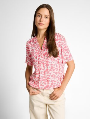 Blouse met print op stropje
