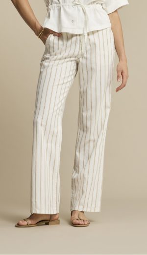 Claudette linnen/viscose - Linnen/viscose broek