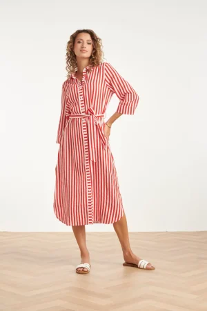 Lang kleed met strepen