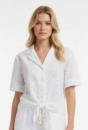 Leuk bloesje met broderie