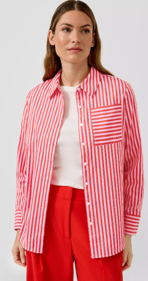 Langere bloes met strepen