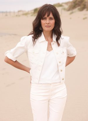 Samma - Jeansvestje met korte mouwen