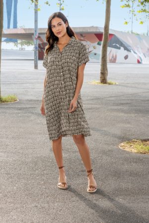 Viscose kleed met print