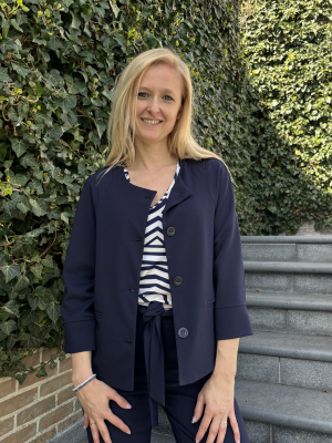 Effen stretch vestje zonder kraag