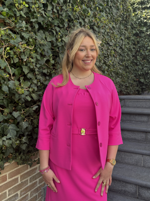 Effen stretch vestje zonder kraag