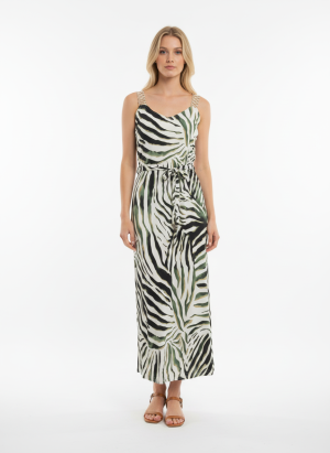 Lang kleed met print