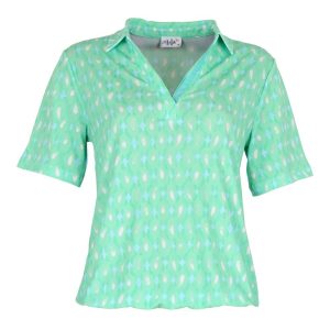 Polo t-shirt op rekkertje met print