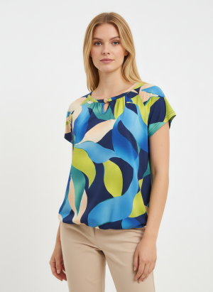 T-shirt met print op stropje