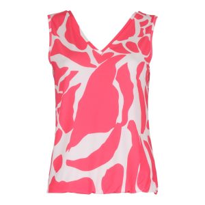 Top op rekkertje met print