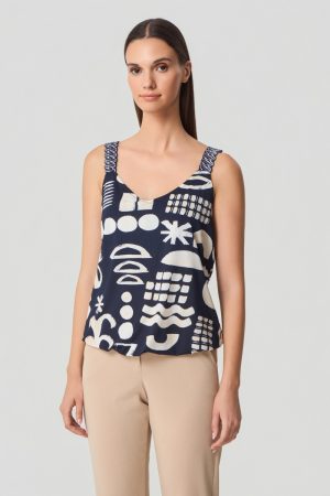 Top op stropje met mooie bretel