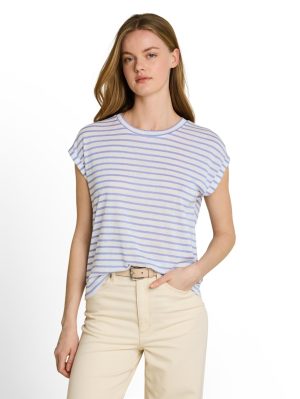 Dunne t-shirt met strepen