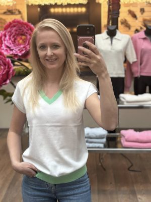 Fijne pull met korte mouwen