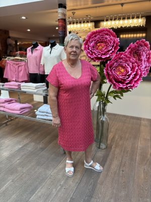 Lang kleed ajour knit