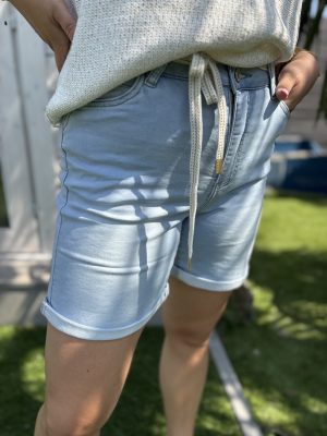 Stretch jeansshort