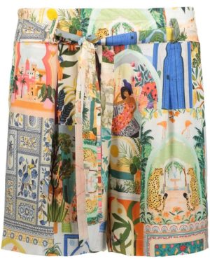 Katoenen shortje met print