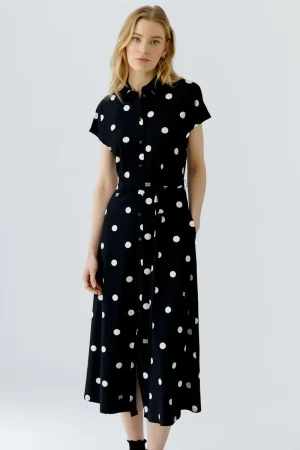 Lang kleedje met polka dots