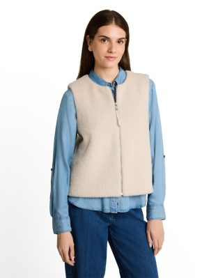 Teddy-vest met zakken