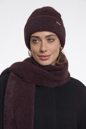Loes - Pluche muts met flies in vanbinnen