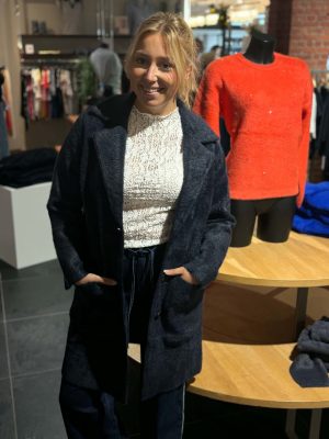 Pluche lange gilet/vest