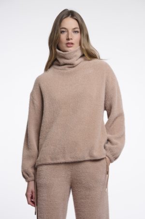 Bellar - Chenille pull met kraagje