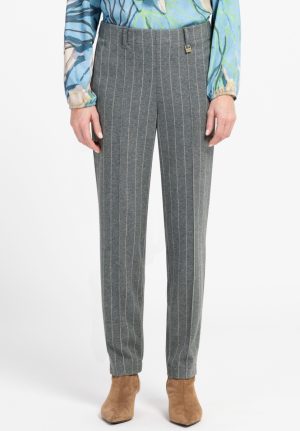 Bianca - Denver - Broek met fijn lijntje op elastische boord