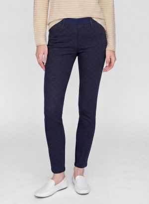 Broek met print op elastiek