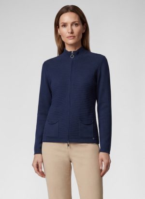 Fijne gebreide gilet met rits