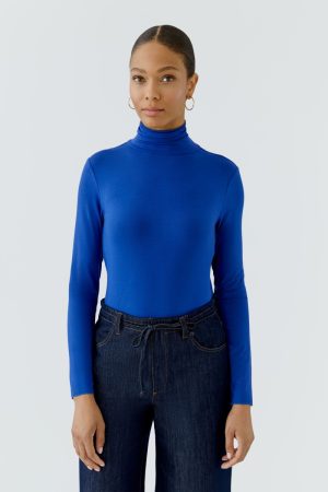 Fijne rolkraag t-shirt
