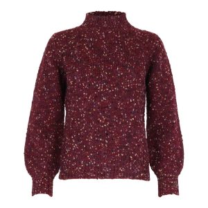 Gebreide pull met opstaande kraag
