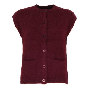 Pluche mouwloze gilet